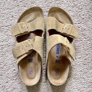 Birkenstock Arizona Suede Leather - Sand 38